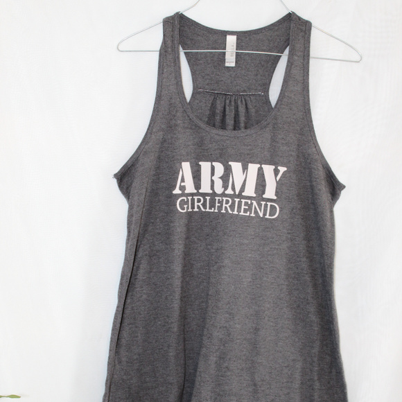 bella Tops - Bella Army Girlfriend Grey Tank